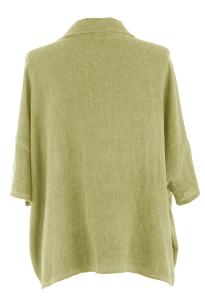 One Pocket Teabag Linen Shirt