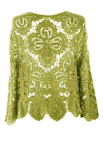 Load image into Gallery viewer, Tie Front Crochet Cardigan
