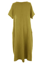 Load image into Gallery viewer, Pleat Detail Linen Dress
