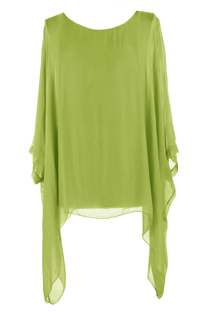 Batwing Silk Top