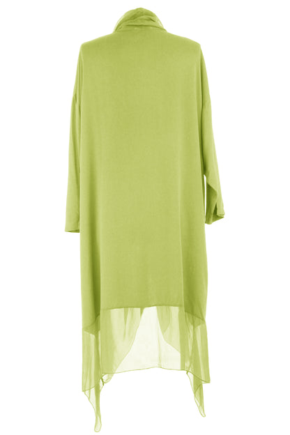 Crossover Silk Panel Tunic