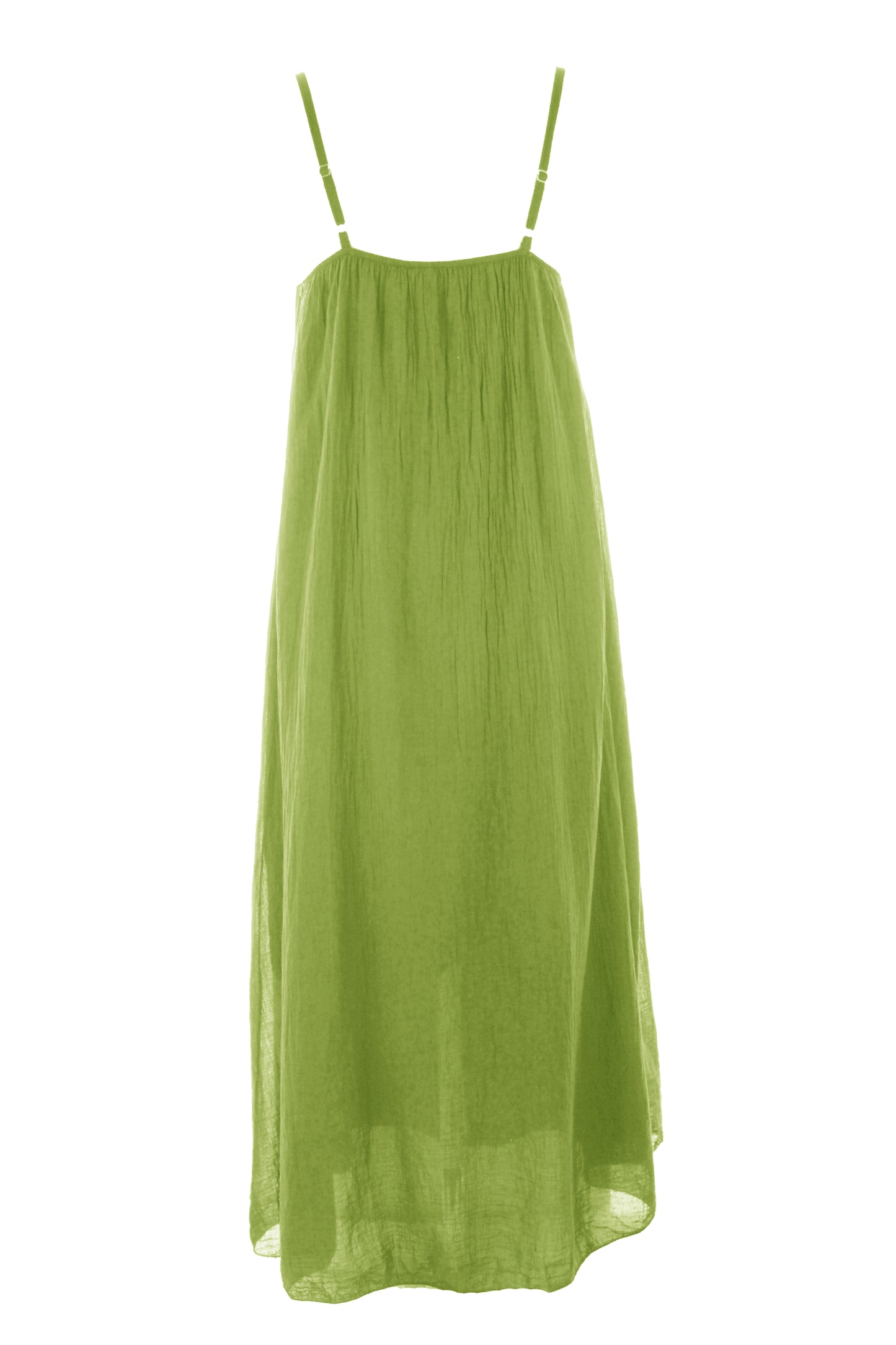 Strappy Cotton Midi Dress