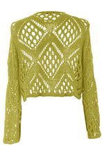 Load image into Gallery viewer, Tie Front Crochet Shrug
