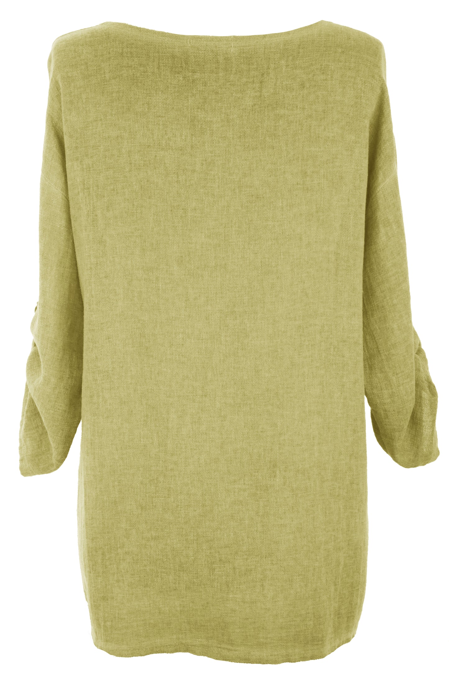 Cutout Button Detail Hopsack Top