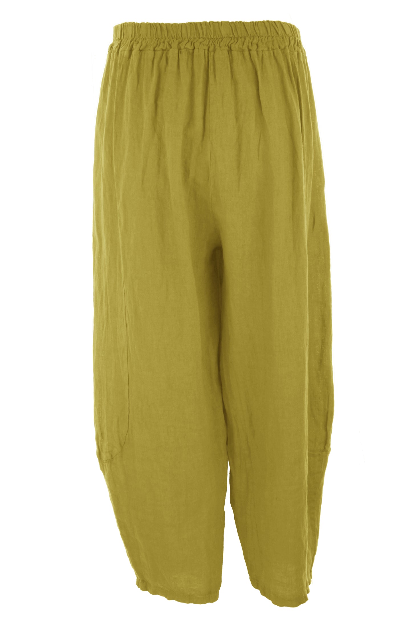 2 Pocket Barrel Leg Linen Trouser