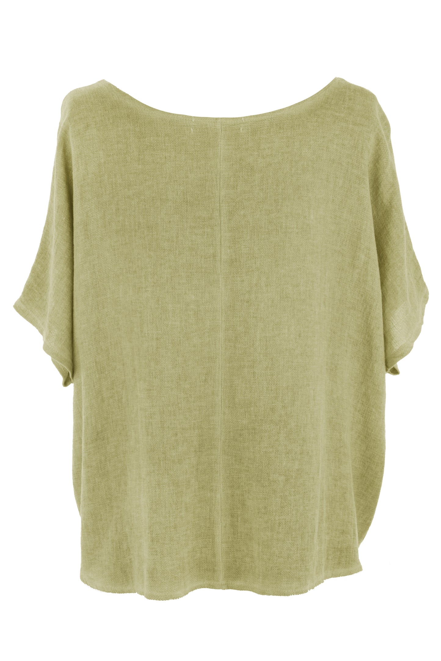 Pleat Detail Teabag Linen Top