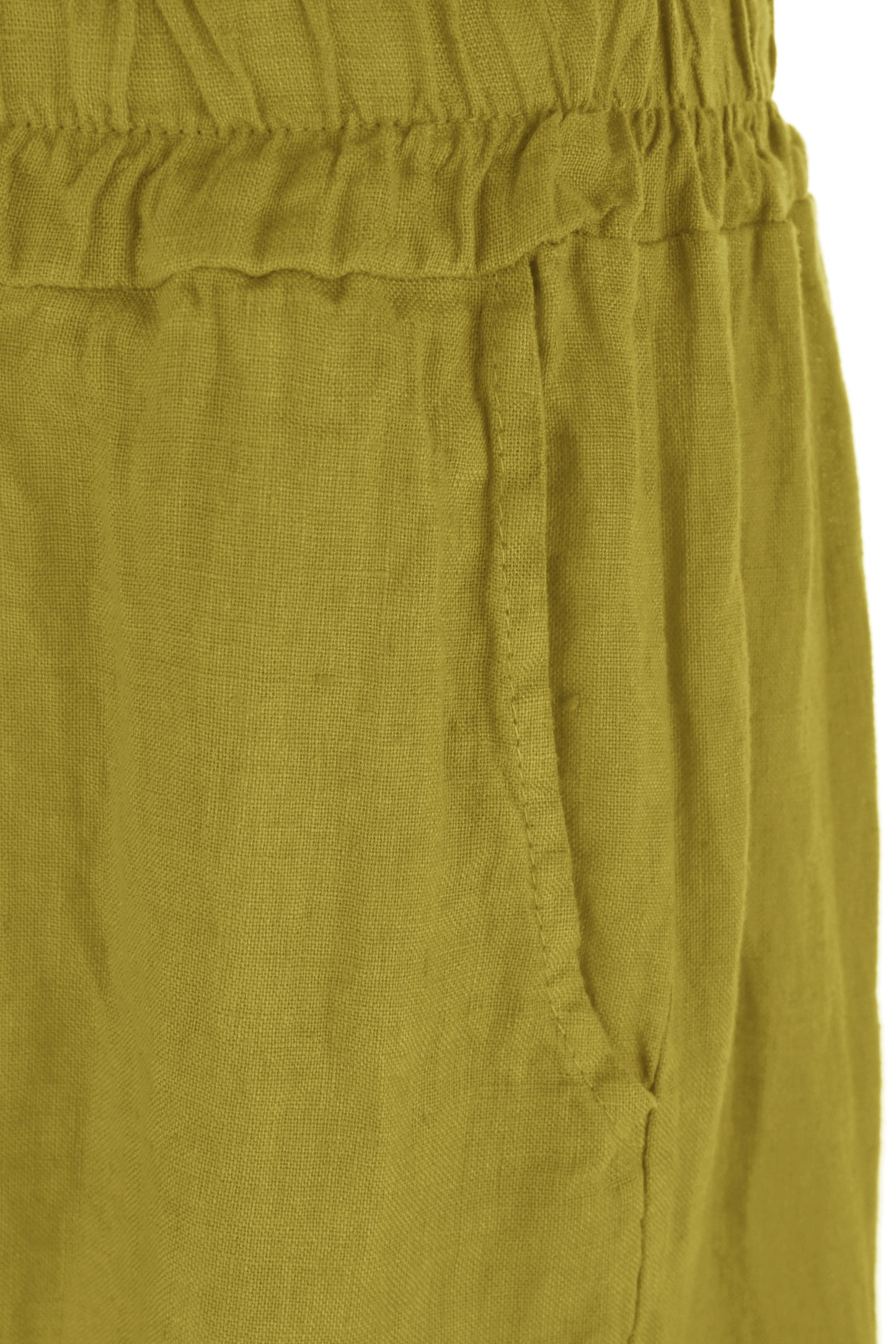 2 Pocket Barrel Leg Linen Trouser