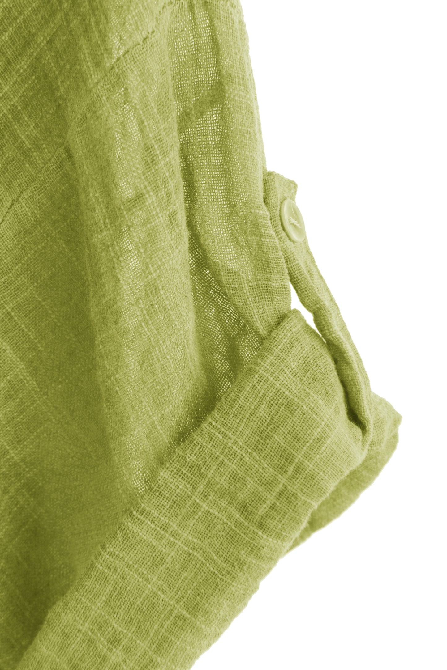 V Neck 2 Pocket Cotton Midi