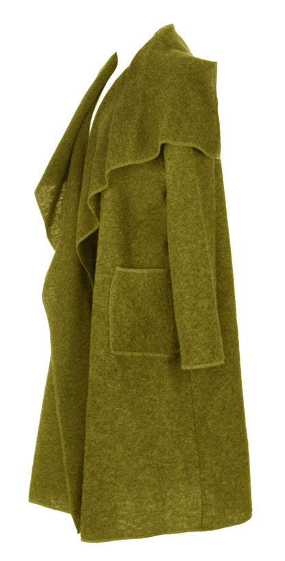 Waterfall Boiled Wool Coat