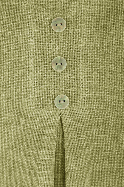 3 Button Detail Teabag Top