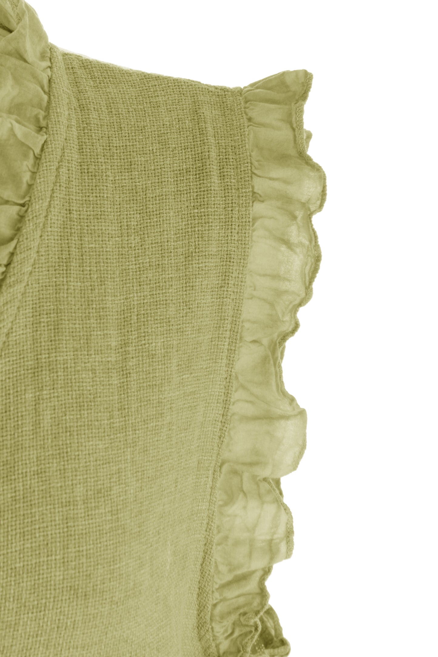 Sleeveless Frill Trim Teabag Top