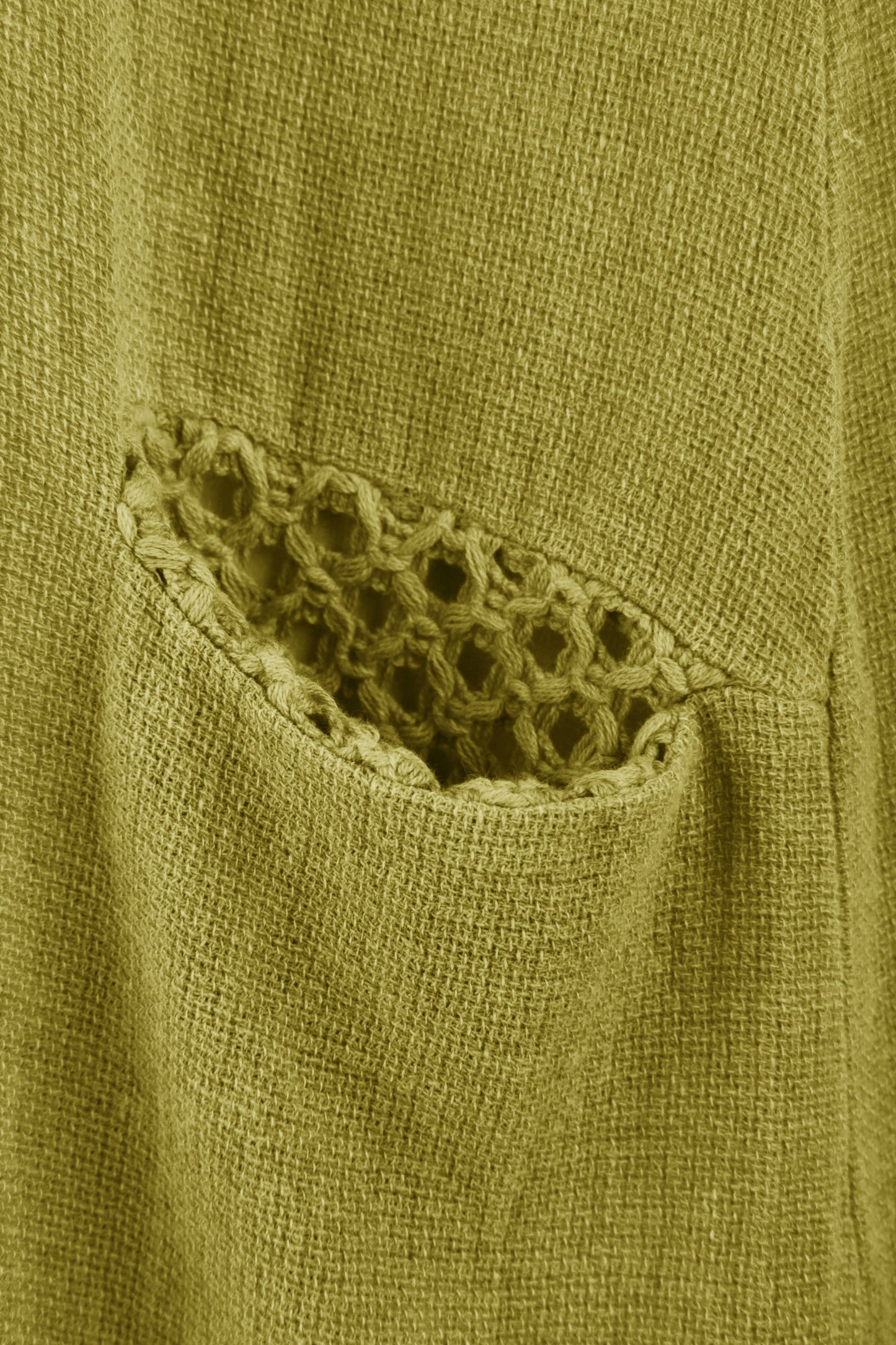 Sleeveless 2 Pocket Teabag Linen Dress