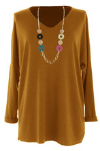 Load image into Gallery viewer, V Neck Soft Knit Necklace Jumper
