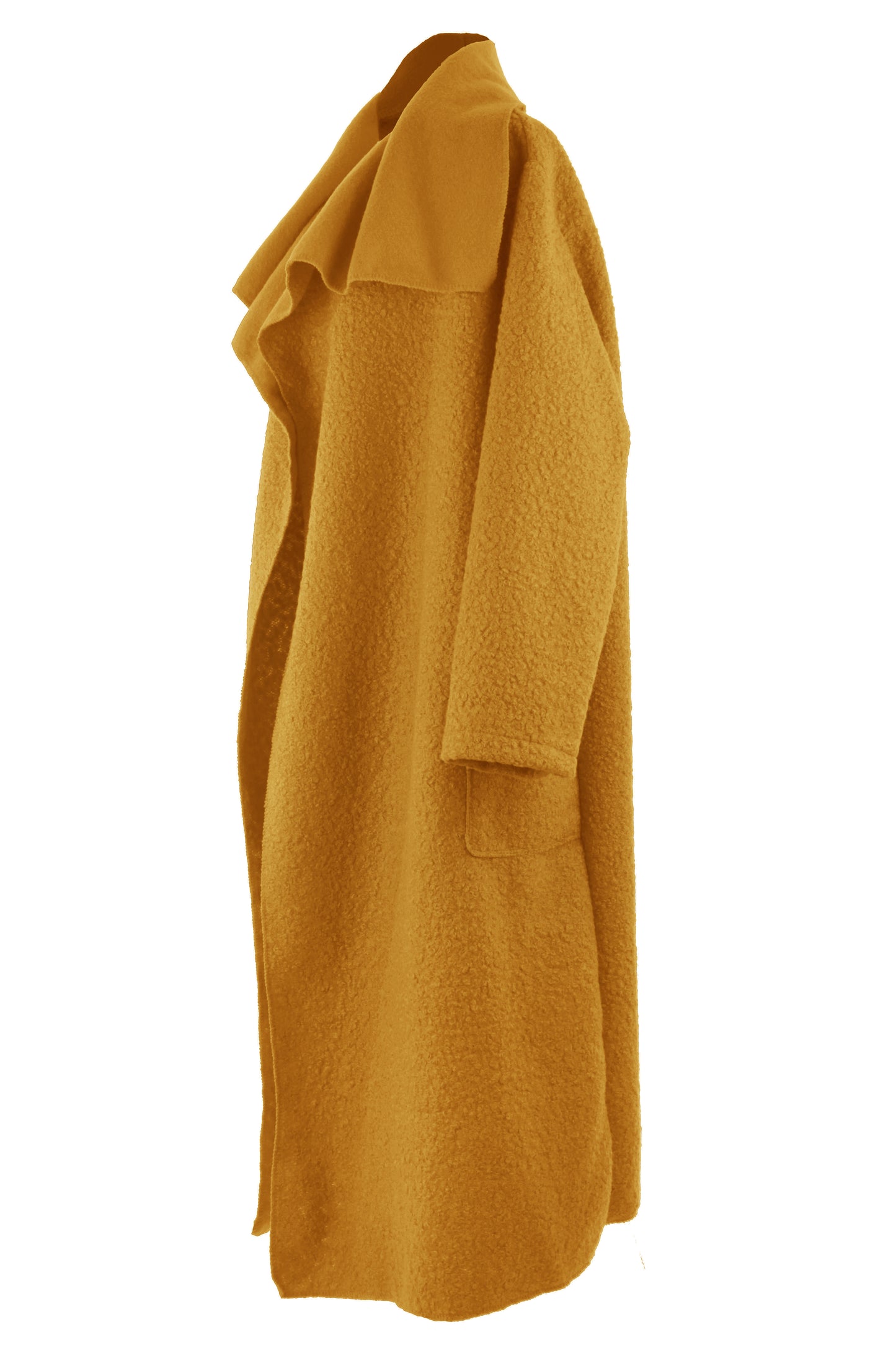 Plain Boucle Coat