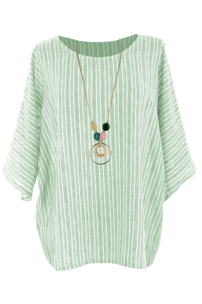 Stripe Necklace Top