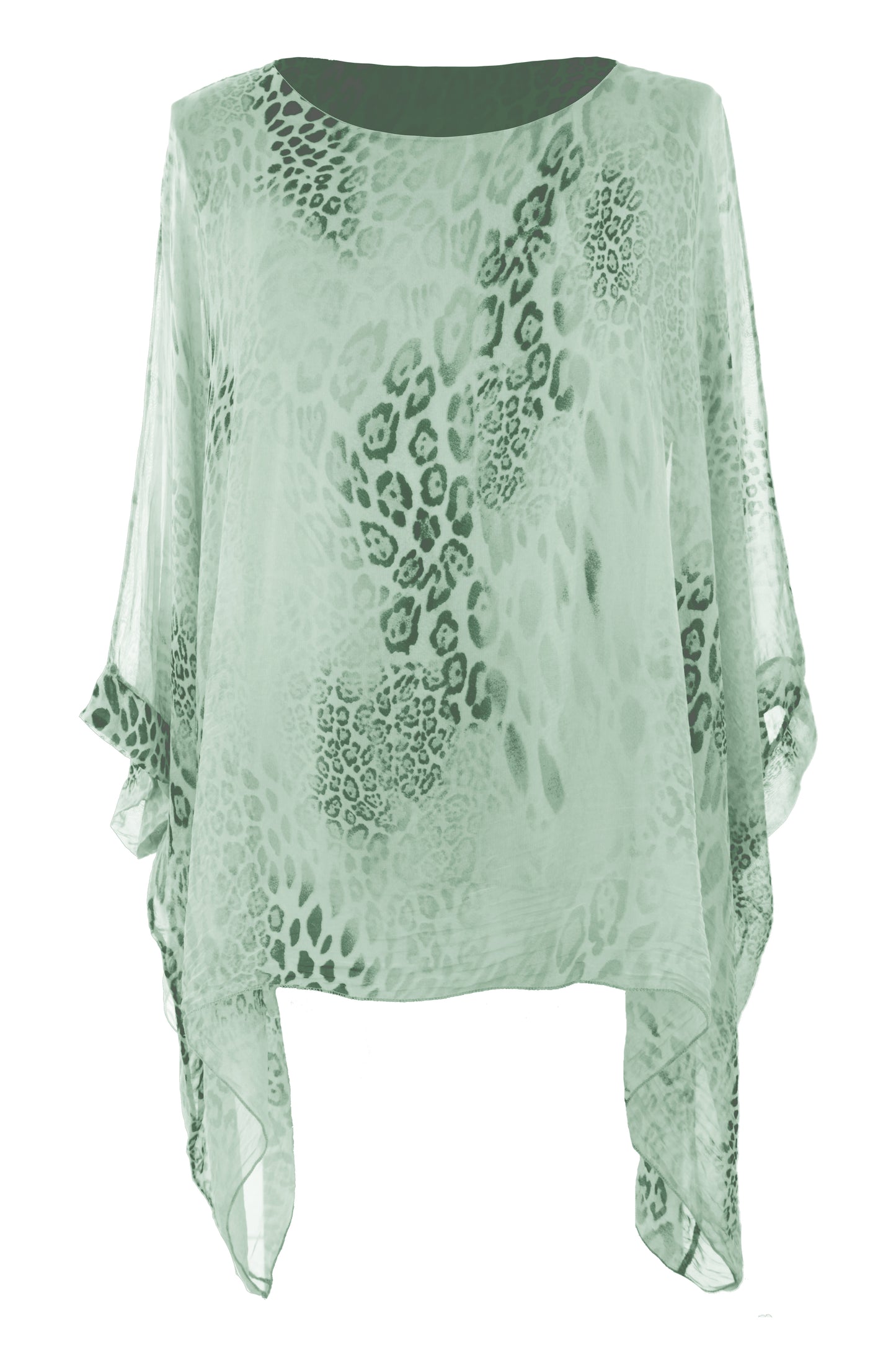 Leopard Print Silk Blouse