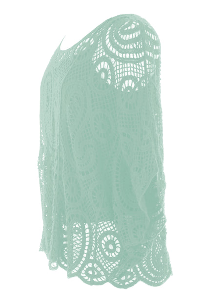 Paisley Crochet Top with Vest