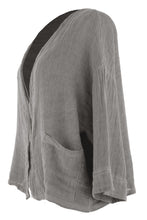 Load image into Gallery viewer, One Button Teabag Linen Jacket
