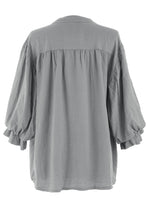 Load image into Gallery viewer, 3/4 Balloon Sleeve Linen Shirt
