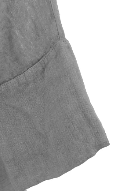 Collar V Neck Linen Top