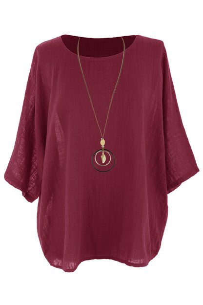Cotton Necklace Top