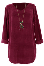 Load image into Gallery viewer, Corduroy Necklace Top
