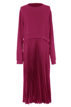 Load image into Gallery viewer, Pleated Satin Jumper Dress
