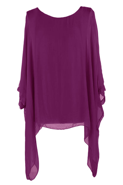 Batwing Silk Top