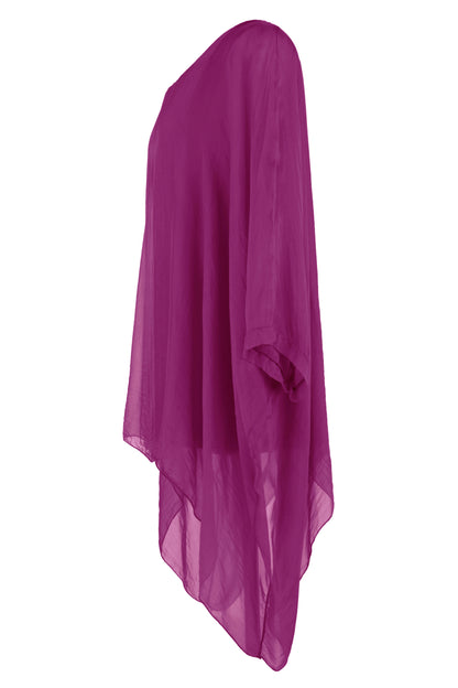 Batwing Silk Top