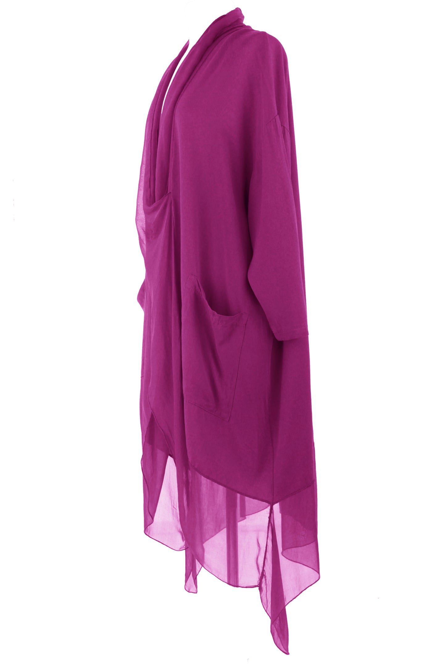 Crossover Silk Panel Tunic