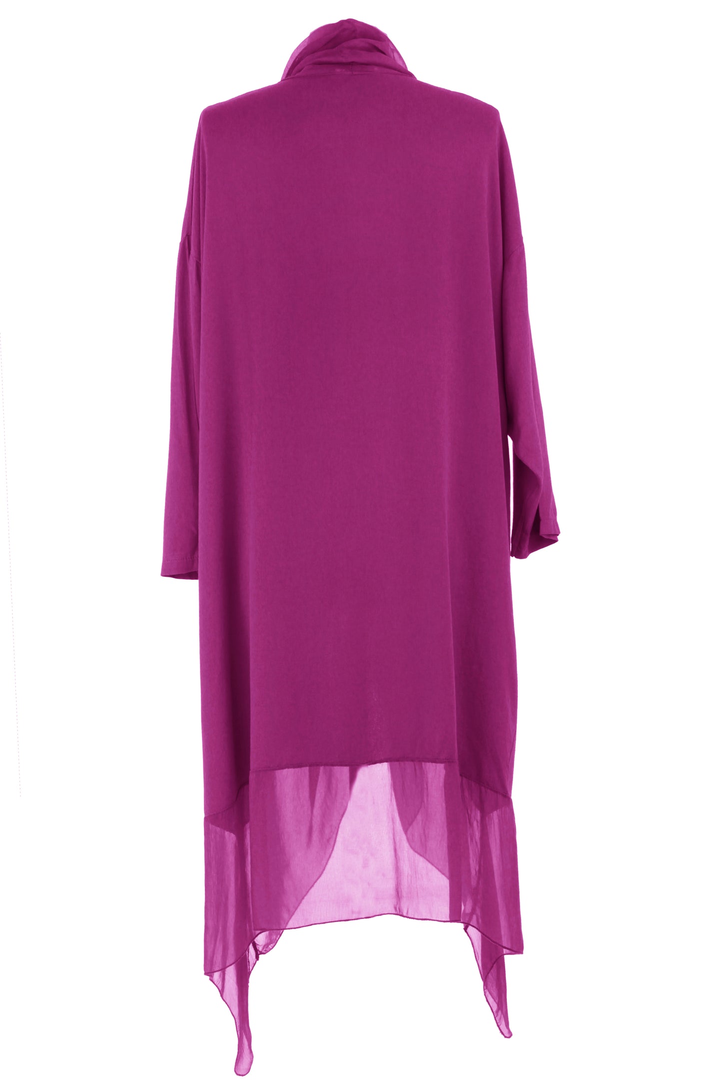 Crossover Silk Panel Tunic