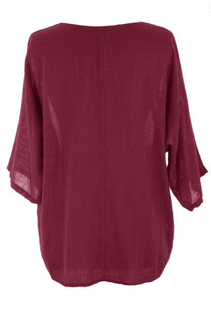 Cotton Necklace Top