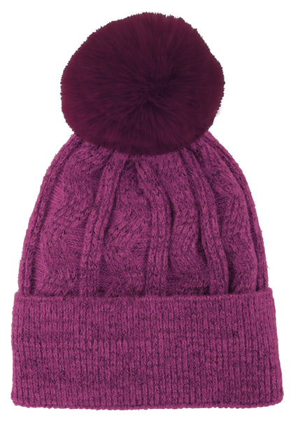 Zigzag Cashmere Knit Hat