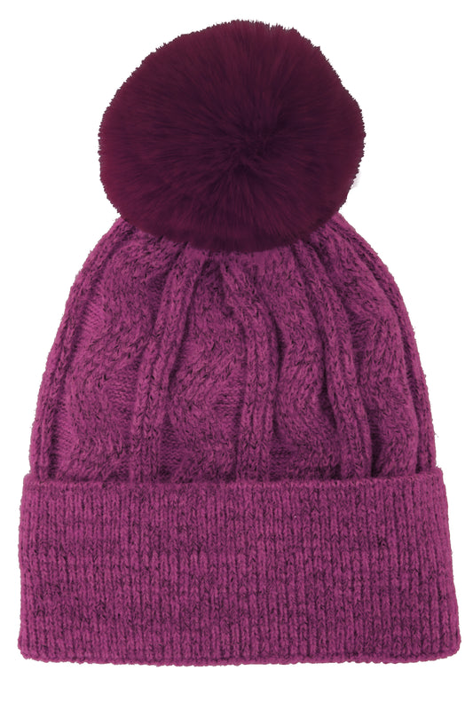 Zigzag Cashmere Knit Hat