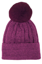 Load image into Gallery viewer, Zigzag Cashmere Knit Hat
