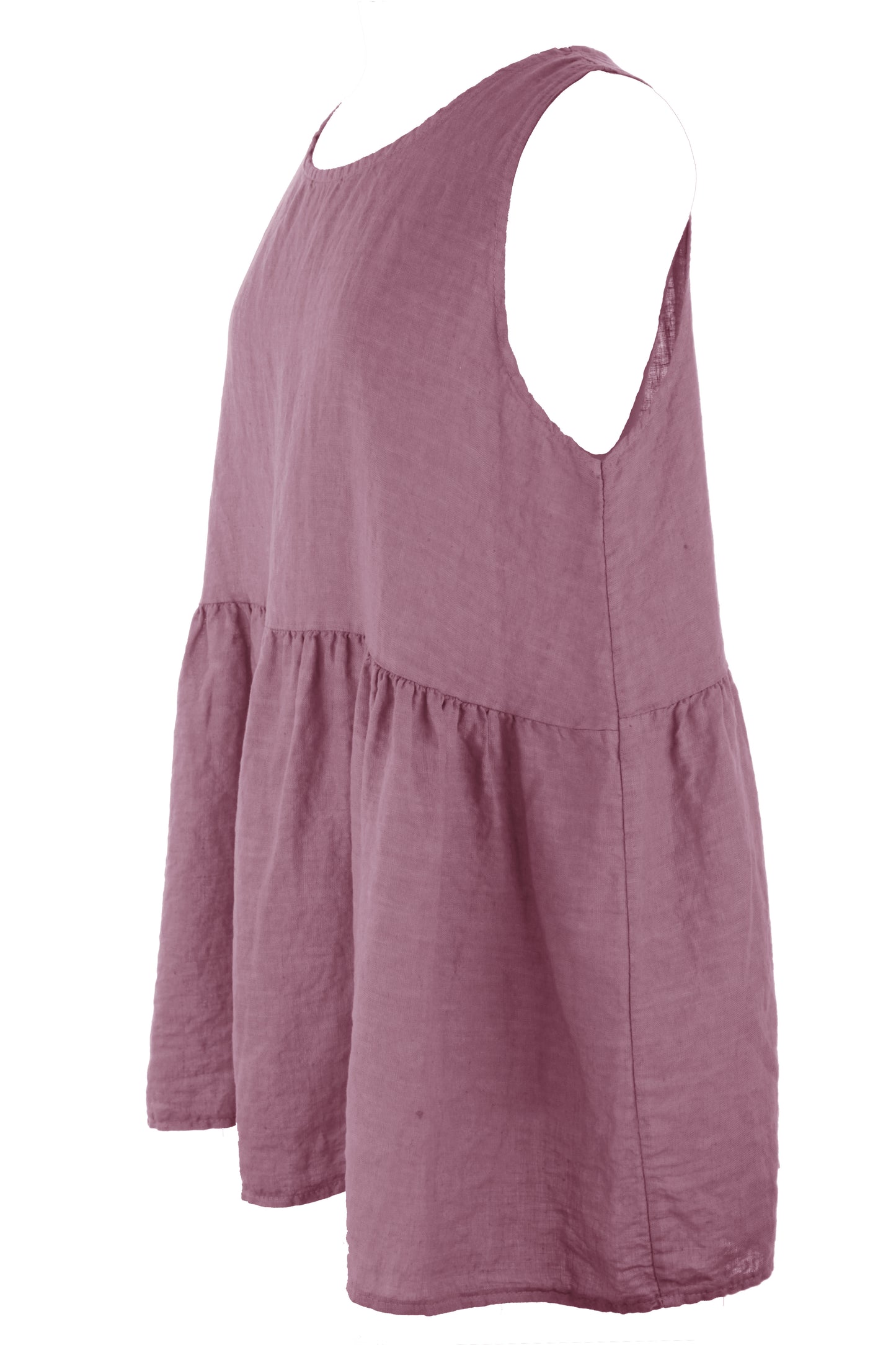 Sleeveless Peplum Linen Top