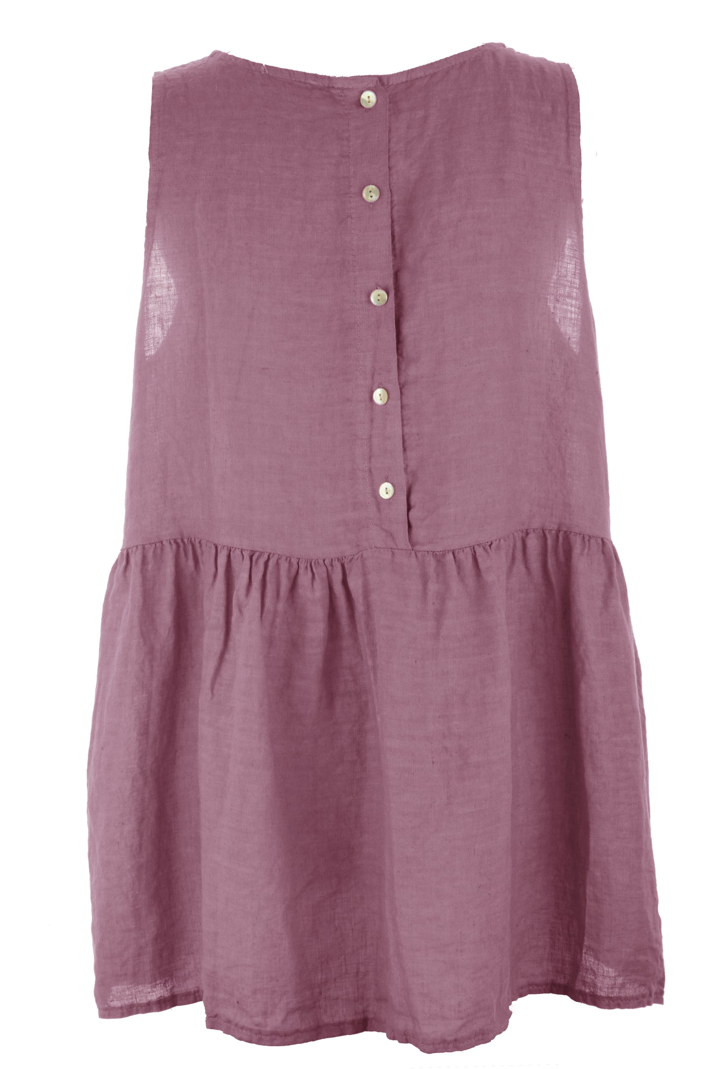 Sleeveless Peplum Linen Top