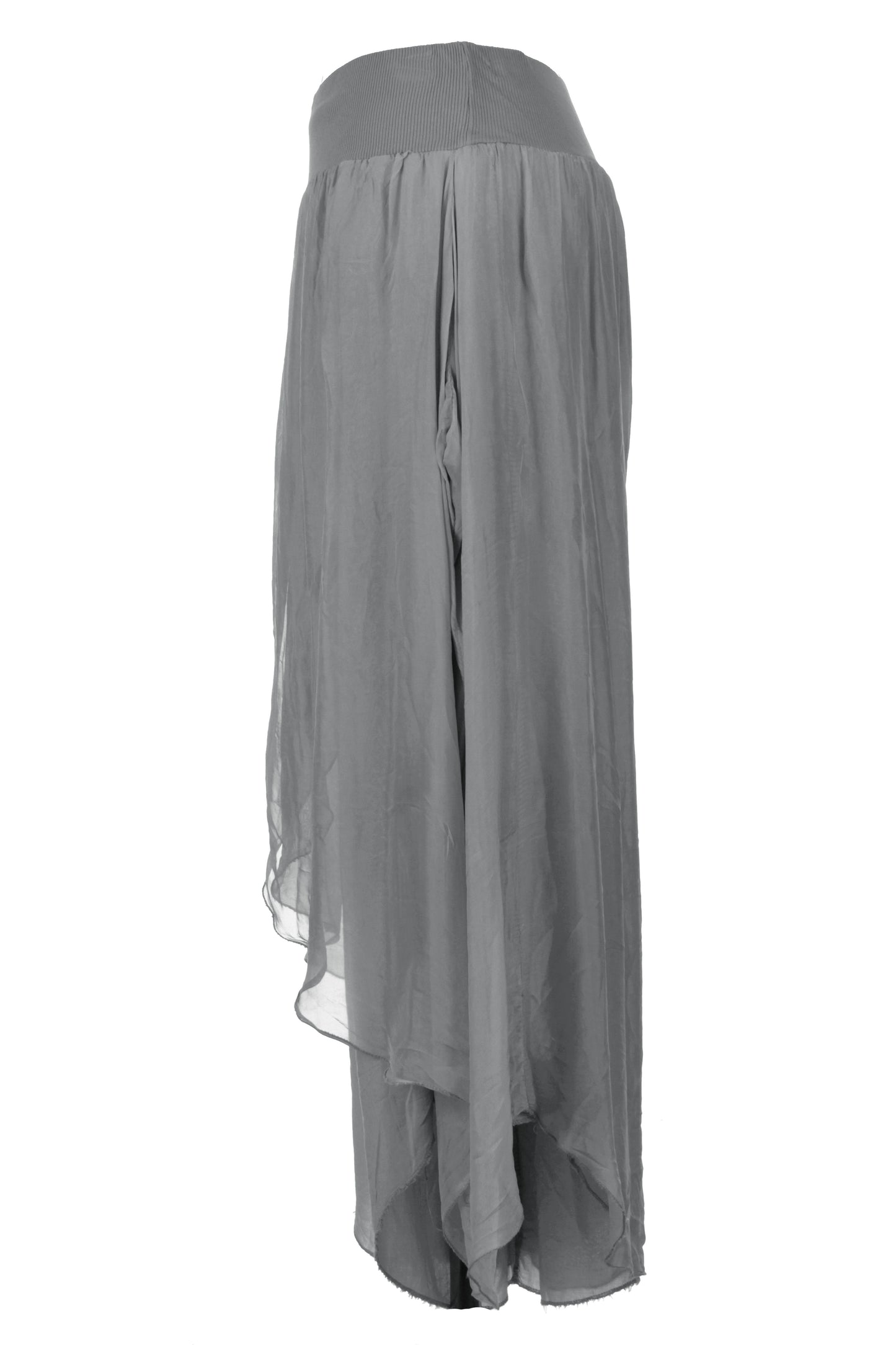 Flap Overlay Silk Trouser