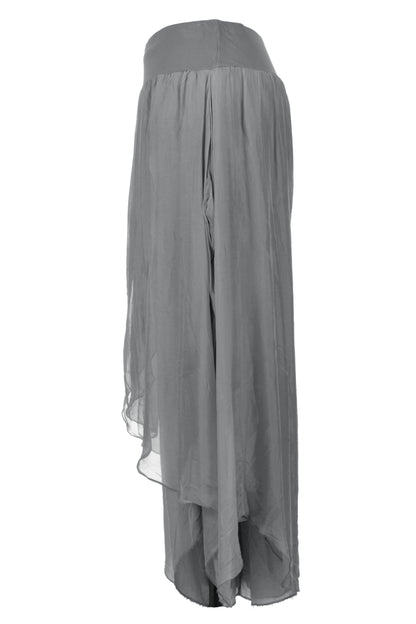 Flap Overlay Silk Trouser