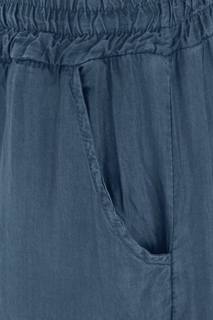 Wide Leg Denim Trouser