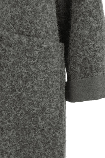 Collar 2 Button Textured Coat