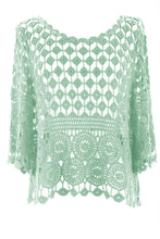 Load image into Gallery viewer, Crochet Top with Vest
