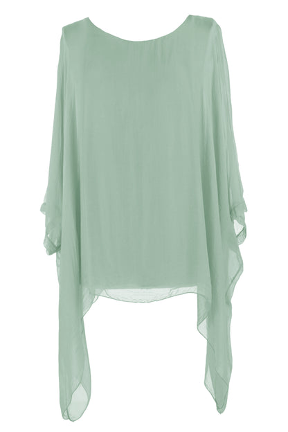 Batwing Silk Top