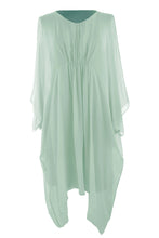 Load image into Gallery viewer, Ruched Front Silk Dress
