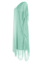 Load image into Gallery viewer, Batwing Silk Kaftan Midi
