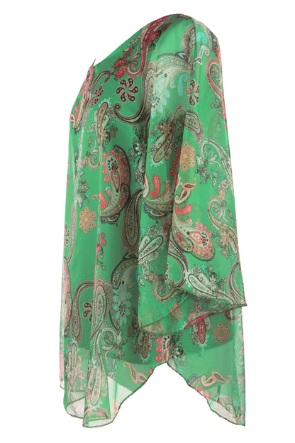 Paisley Print Blouse