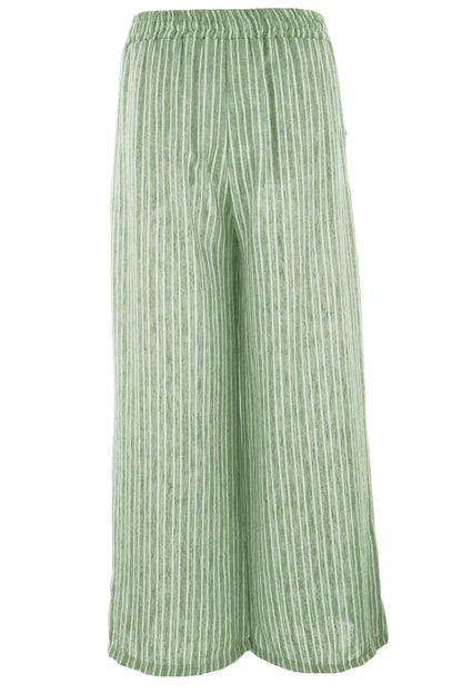 Button Detail Pocket Stripe Trouser