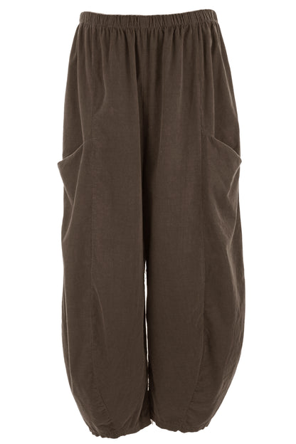 2 Slit Pocket Barrel Leg Corduroy Trouser