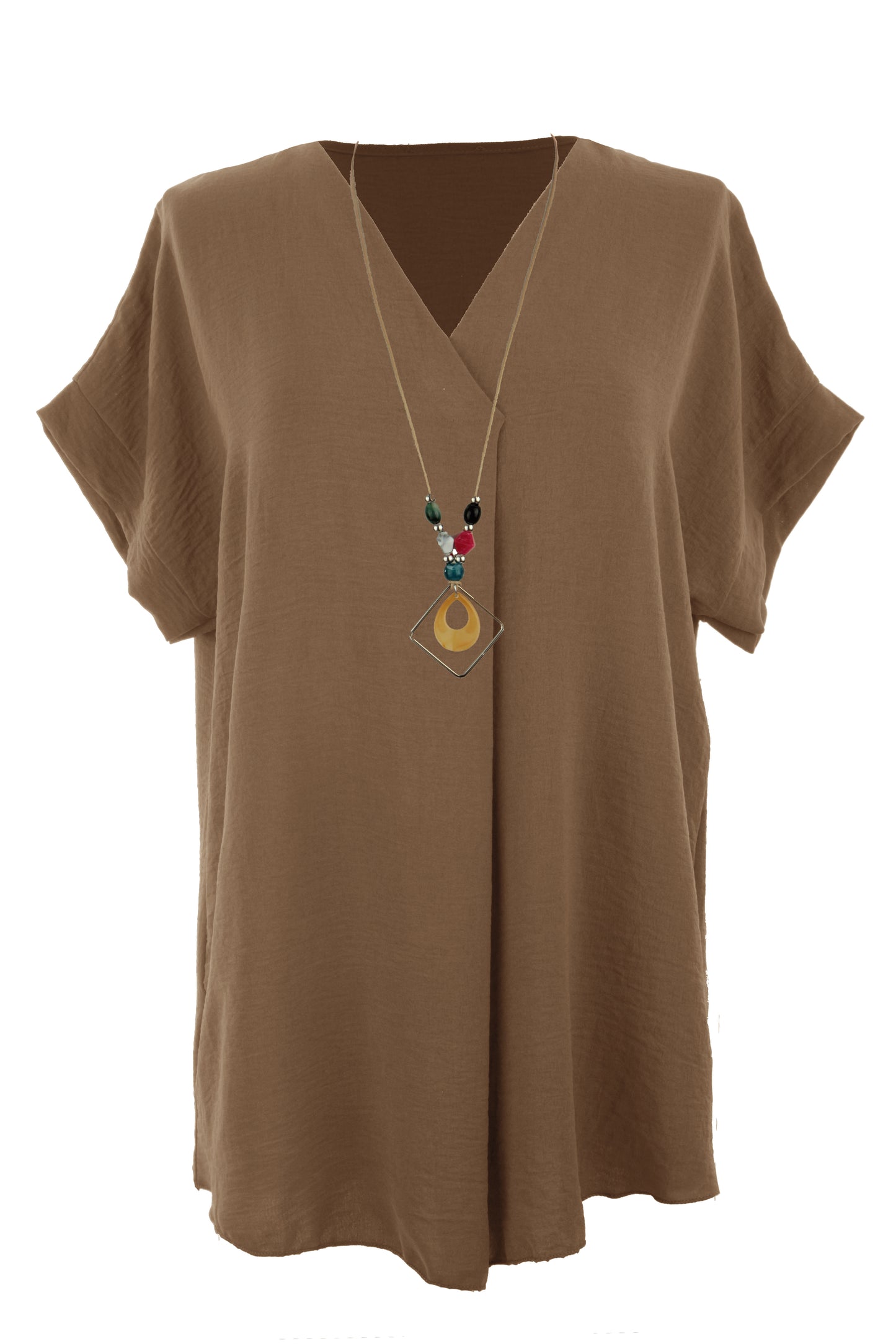 V Neck Necklace Top