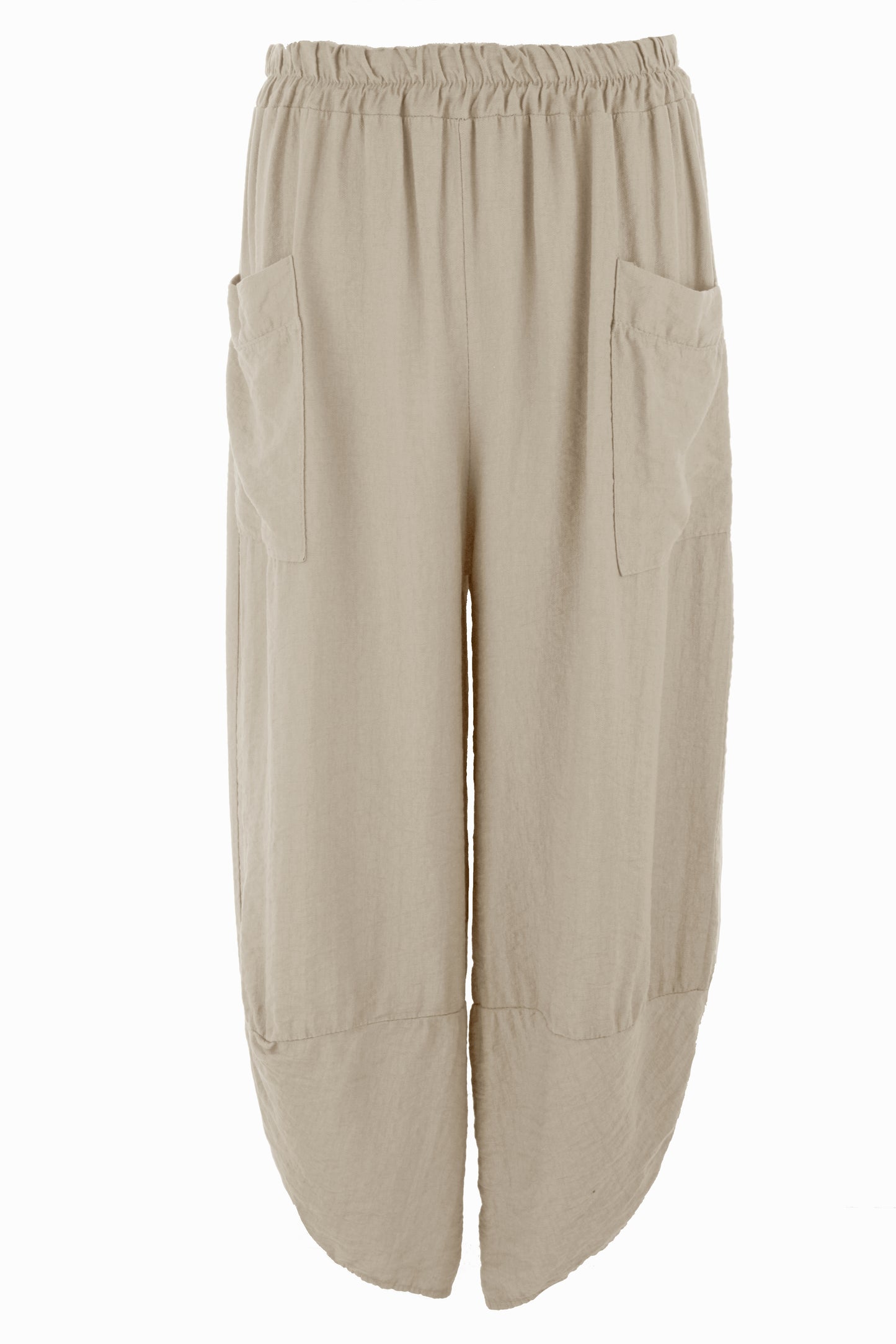 2 Pocket Ankle Length Barrel Leg Trouser